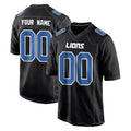RedF Custom D.Lions Black Fashion Home Game Any Name & Numbers Stitched Jerseys