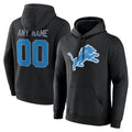 RedF Custom D.Lions Black Pullover Hoodies Limited Any Name & Numbers Stitched Jerseys