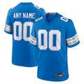 RedF Custom D.Lions Blue Home Game Stitched Jerseys