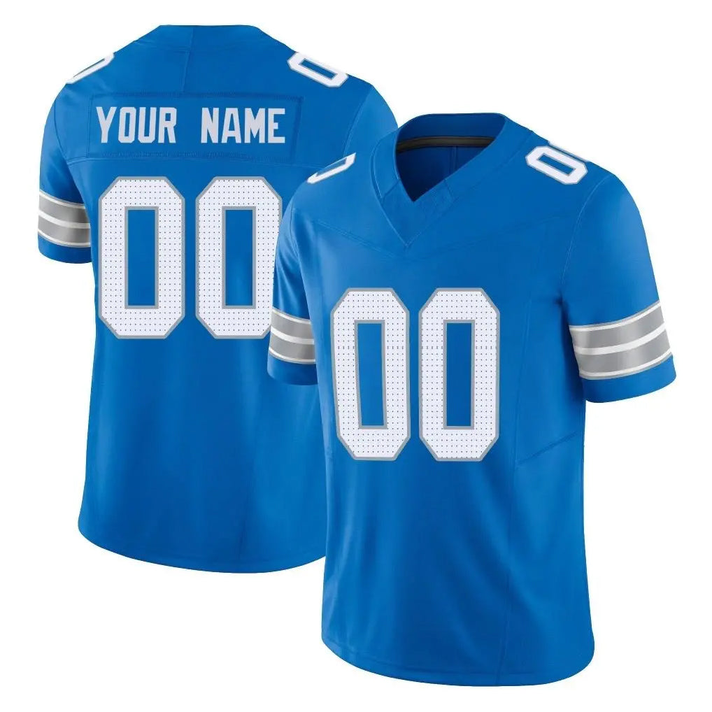 RedF Custom D.Lions Blue Limited Vapor F.U.S.E. Alternate Home Game Any Name & Numbers Stitched Jerseys