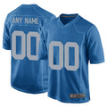 RedF Custom D.Lions Blue Replica Game Alternate Stitched Jerseys