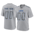 RedF Custom D.Lions Gray Atmosphere Fashion Home Game Any Name & Numbers Stitched Jerseys