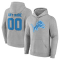 RedF Custom D.Lions Gray Pullover Hoodies Limited Any Name & Numbers Stitched Jerseys