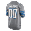 RedF Custom D.Lions Gray Replica Game Stitched Jerseys