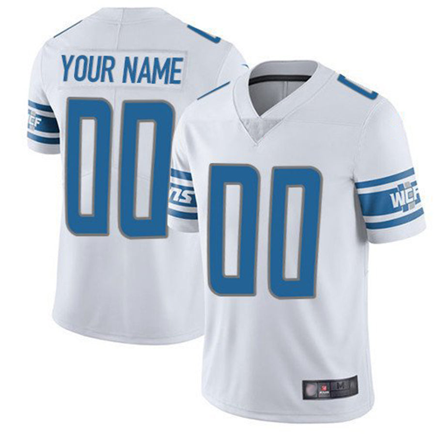 RedF Custom D.Lions White Vapor F.U.S.E. Limited Game Stitched Jerseys