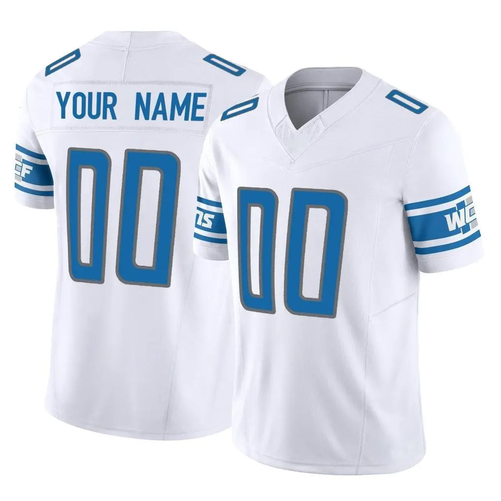 RedF Custom D.Lions White Vapor F.U.S.E. Limited Home Game Any Name & Numbers Stitched Jerseys