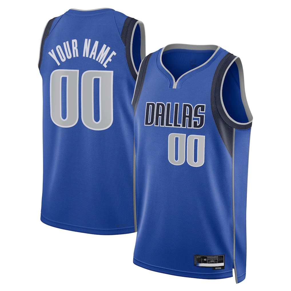 RedF Custom D.Mavericks Blue Swingman Jerseys - Icon Edition