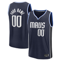 RedF Custom D.Mavericks  Navy Fast Break Jerseys - Statement Edition