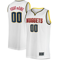 RedF Custom D.Nuggets  White Fast Break Replica Jerseys - Association Edition