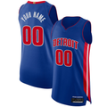 RedFS Custom D.Pistons Blue Authentic Jerseys - Icon Edition