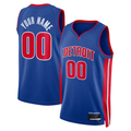 RedFS Custom D.Pistons Blue Swingman Jerseys - Icon Edition