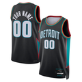RedF Custom D.Pistons Charcoal 202526 City Edition Swingman Jerseys