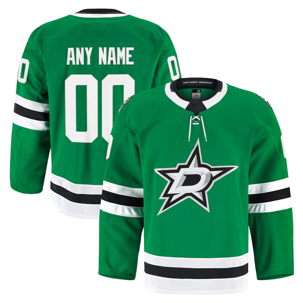 RedF Custom D.Stars Kelly Green Home Authentic Pro Jerseys