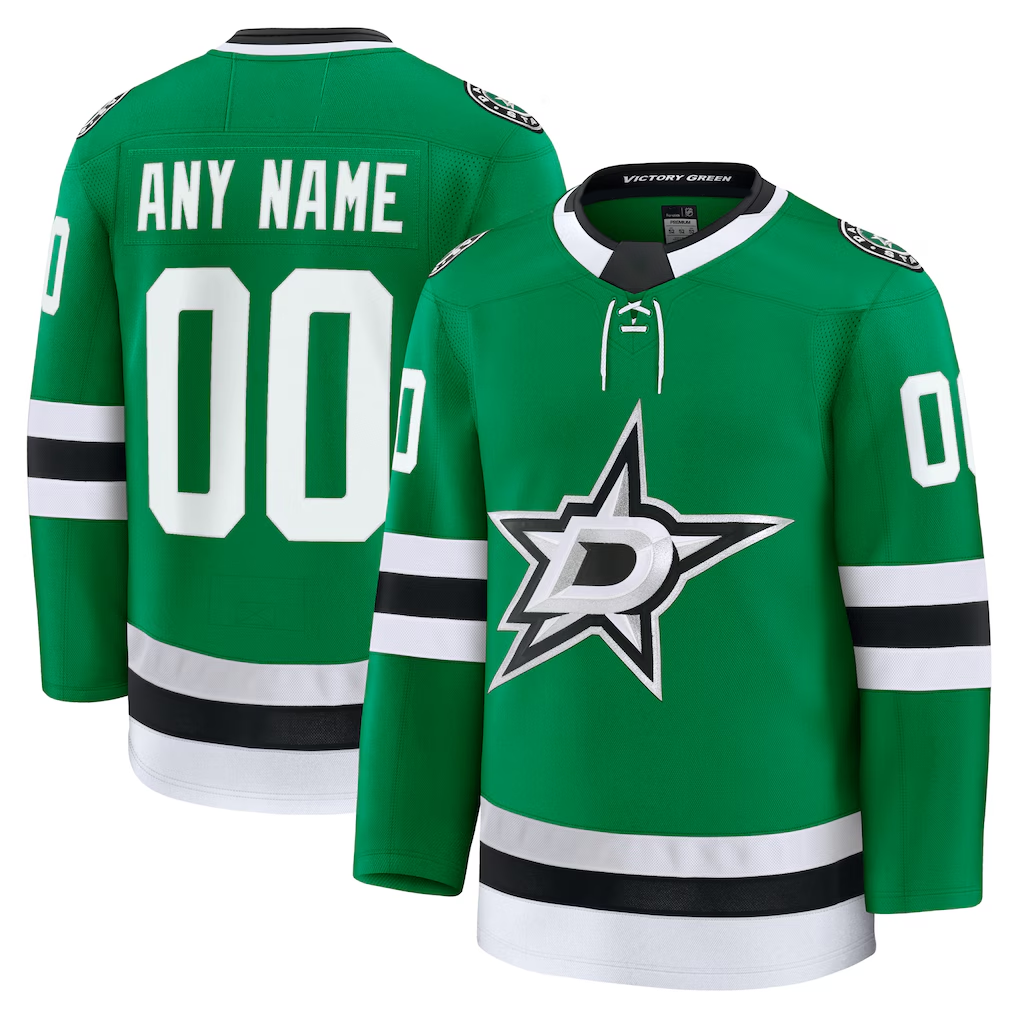 RedF Custom D.Stars Kelly Green Home Premium Jerseys
