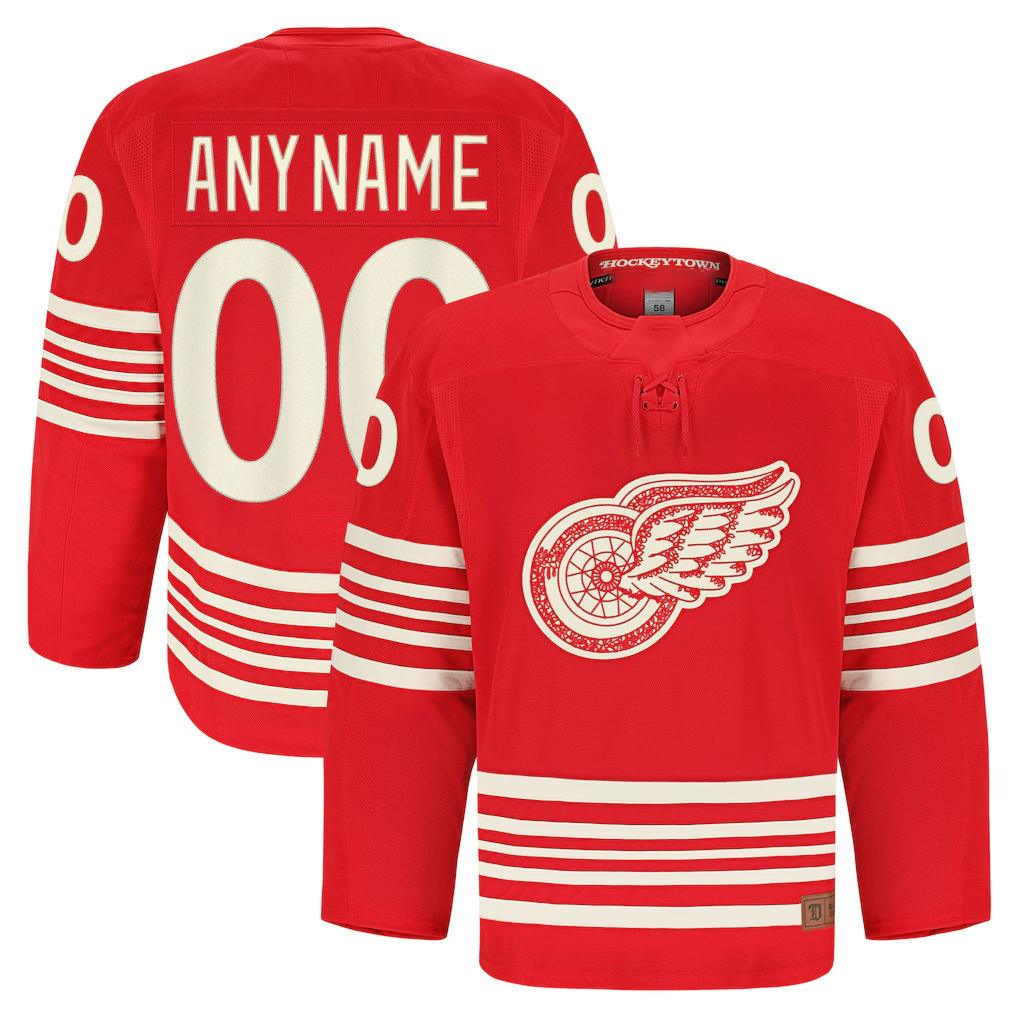RedF Custom DR.Wings Red Anniversary Authentic Pro Jerseys