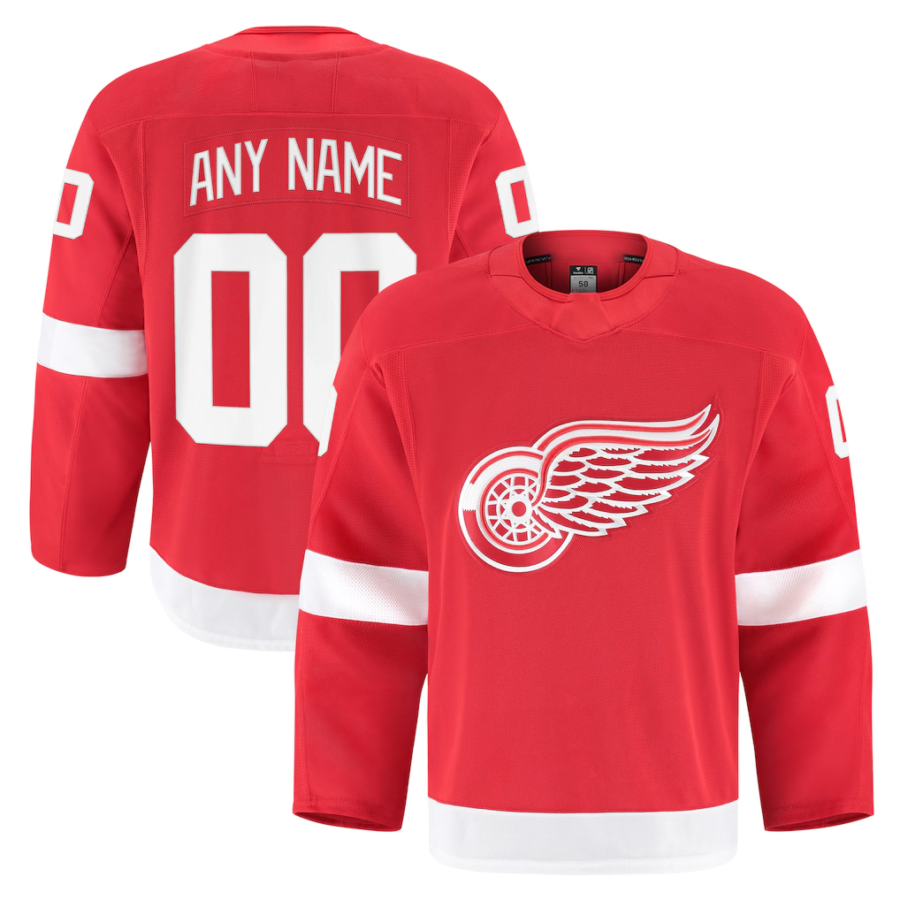 RedF Custom DR.Wings Red Home Authentic Pro Jerseys
