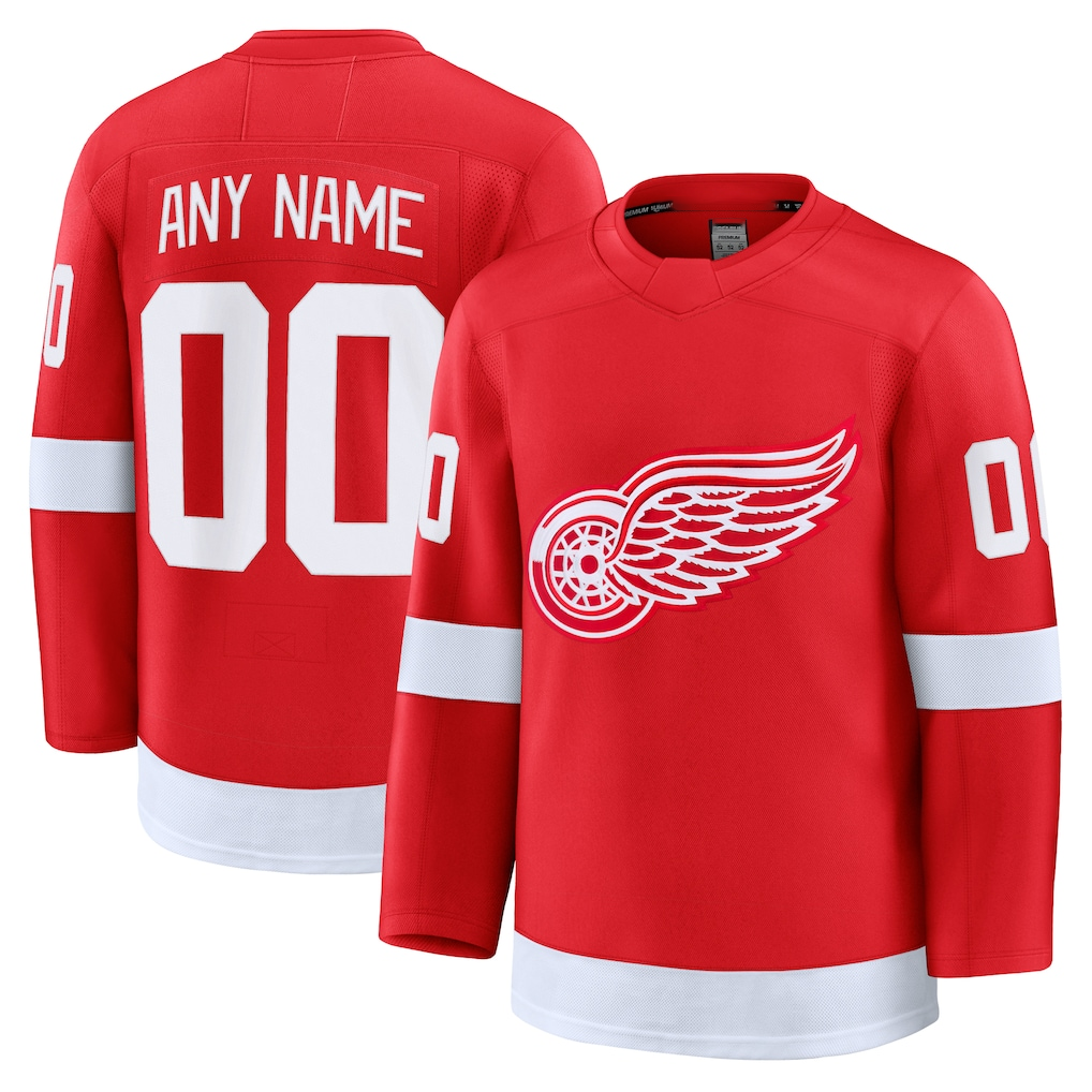 RedF Custom DR.Wings Red Home Premium Jerseys