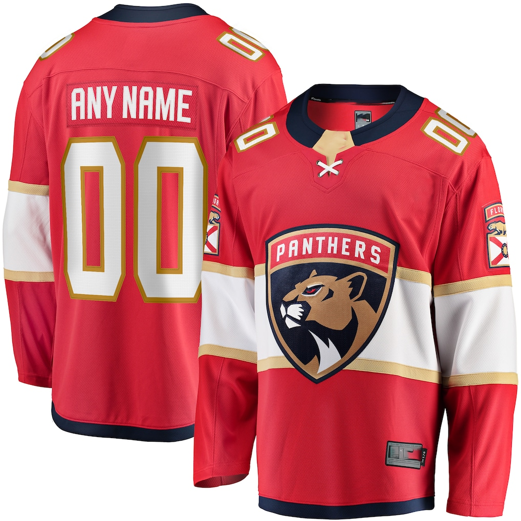 RedF Custom F.Panthers Red Home Breakaway Jerseys