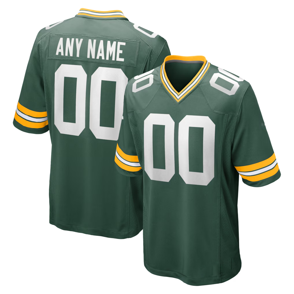 RedF Custom GB.Packers Green Game Stitched Jerseys