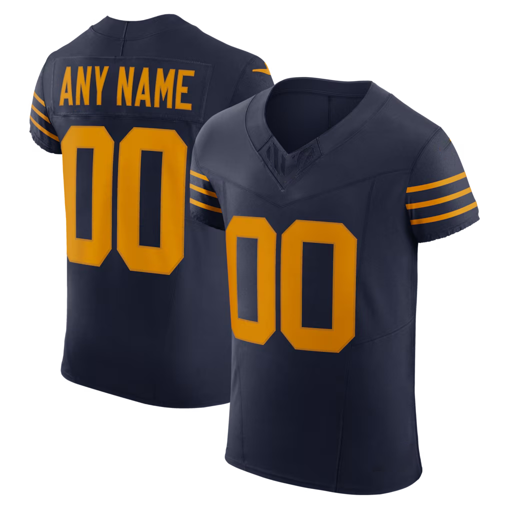 RedF Custom GB.Packers Navy Alternate Vapor F.U.S.E. Elite Stitched Jerseys
