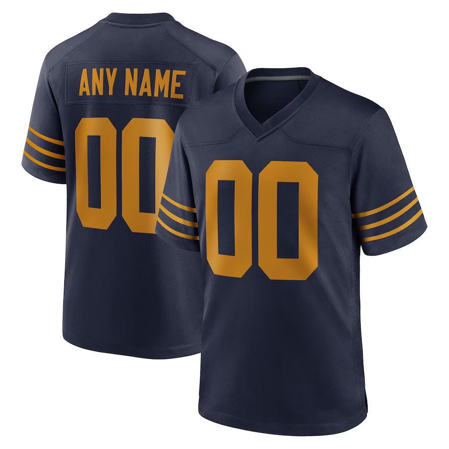 RedF Custom GB.Packers Navy The 1923 Classic Game Stitched Jerseys