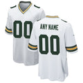 RedF Custom GB.Packers White Home Game Stitched Jerseys