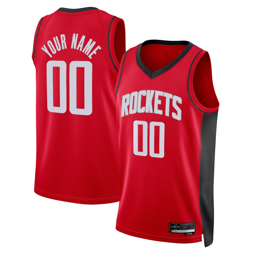 RedF Custom H.Rockets Red Swingman Stitched Jerseys - Icon Edition