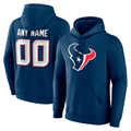 RedF Custom H.Texans Navy Team Authentic Personalized Name & Number Hoodie Stitched Jerseys