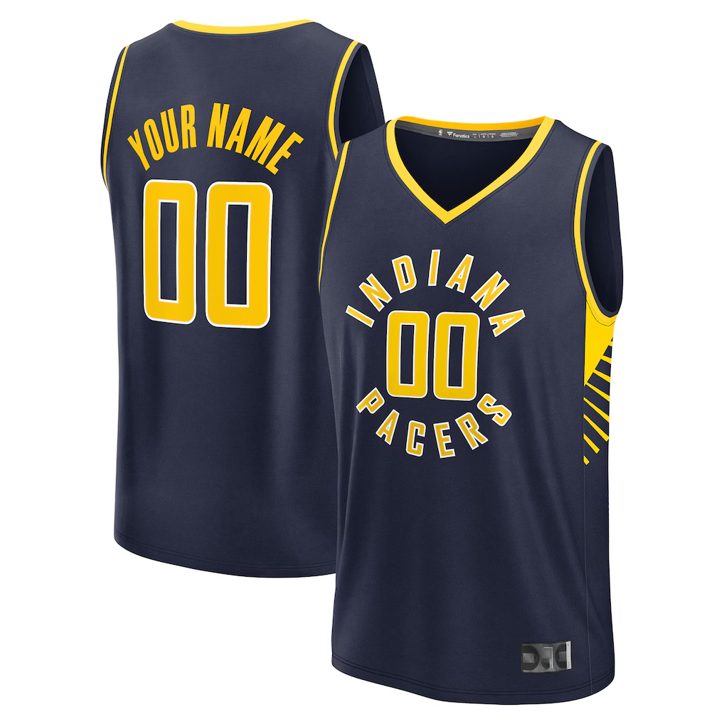 RedFS Custom I.Pacers Navy Fast Break Jerseys - Icon Edition