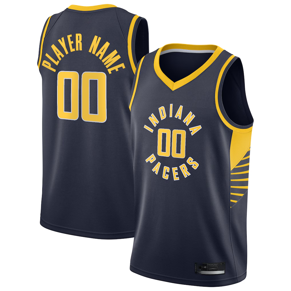 RedFS Custom I.Pacers Navy 202021 Swingman Jerseys - Icon Edition