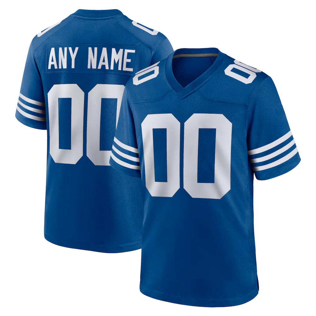 RedF Custom IN.Colts Royal Alternate Stitched Jerseys