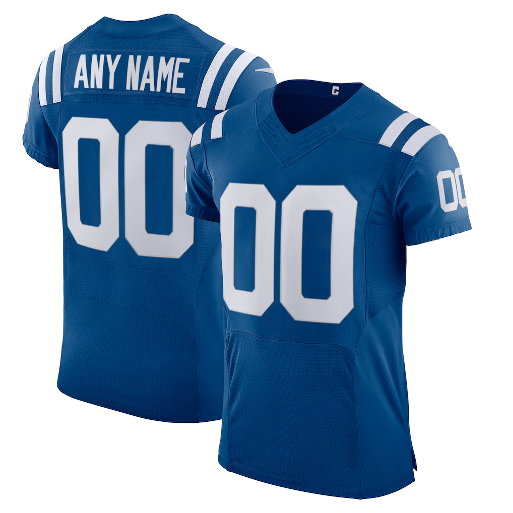 RedF Custom IN.Colts Royal Vapor Elite Stitched Jerseys