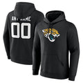 RedF Custom J.Jaguars Black Pullover Hoodie Game Stitched Jerseys