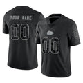 RedF Custom KC.Chiefs Black Limited Reflective Game Any Name & Numbers Stitched Jerseys