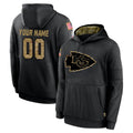 RedF Custom KC.Chiefs Black Salute to Service Hoodies Limited Game Any Name & Numbers Stitched Jerseys