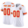 RedF Custom KC.Chiefs White Limited Vapor F.U.S.E. Home Game Any Name & Numbers Stitched Jerseys