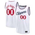 RedF Custom L.Clippers White Fast Break Stitched Jerseys- Association Edition