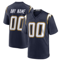 RedF Custom LA.Chargers Navy Alternate Super Chargers Game Stitched Jerseys