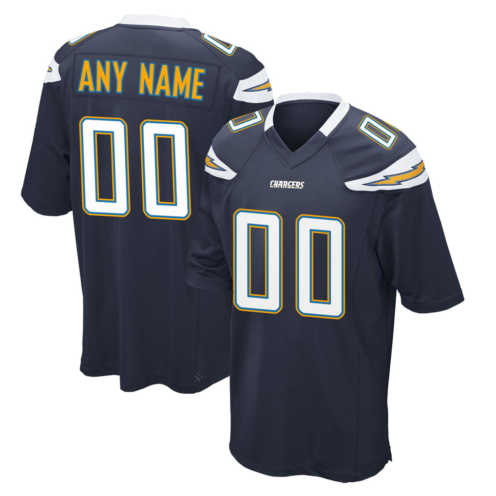 RedF Custom LA.Chargers Navy Game Stitched Jerseys