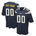 RedF Custom LA.Chargers Navy Game Stitched Jerseys