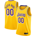 RedF Custom LA.Lakers Gold 202021 Swingman Stitched Jerseys - Icon Edition