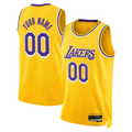 RedF Custom LA.Lakers Gold Swingman Stitched Jerseys - Icon Edition