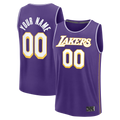 RedF Custom LA.Lakers Purple Fast Break Stitched Jerseys - Icon Edition