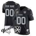 RedF Custom LV.Raiders Black 65th Anniversary Vapor Limited Home Game Any Name & Numbers Stitched Jerseys