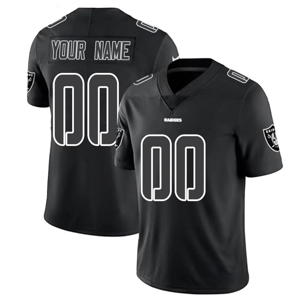 RedF Custom LV.Raiders Black Limited Black Impact Home Game Any Name & Numbers Stitched Jerseys