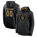 RedF Custom LV.Raiders Black Salute to Service Hoodies Limited Game Any Name & Numbers Stitched Jerseys