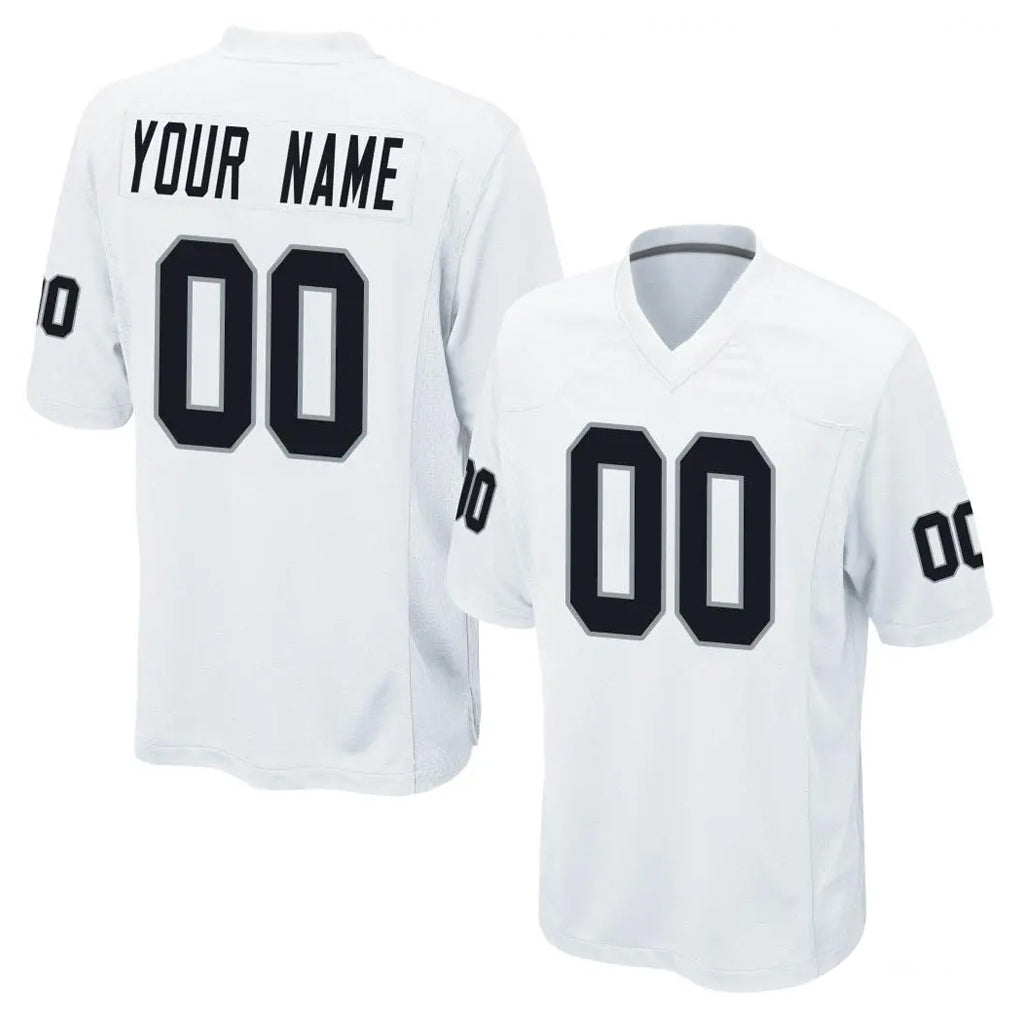 RedF Custom LV.Raiders White Home Game Any Name & Numbers Stitched Jerseys