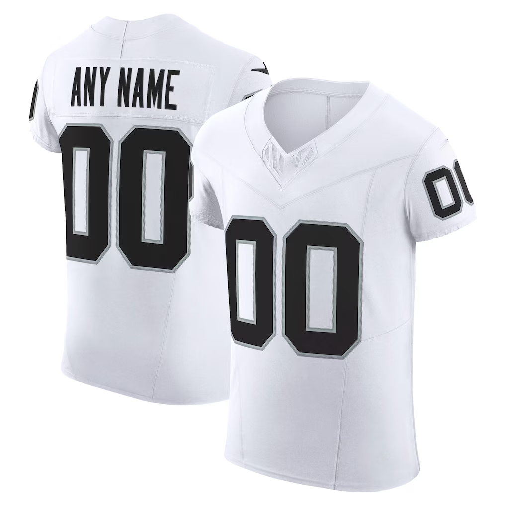 RedF Custom LV.Raiders White Vapor F.U.S.E. Elite Stitched Jerseys