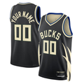 RedFS Custom M.Bucks Black 202223 Swingman Jerseys - Statement Edition