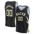 RedFS Custom M.Bucks  Black Fast Break Jerseys - Statement Edition